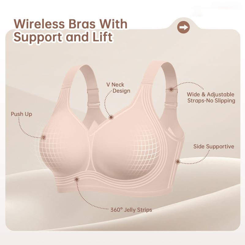 maison belle™ Jelly Bra – Wirefree Full Coverage Lift & Support