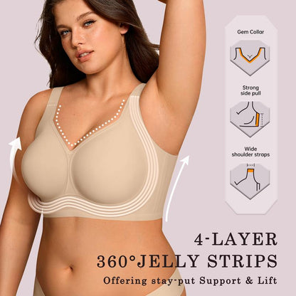 maison belle™ Jelly Bra – Wirefree Full Coverage Lift & Support